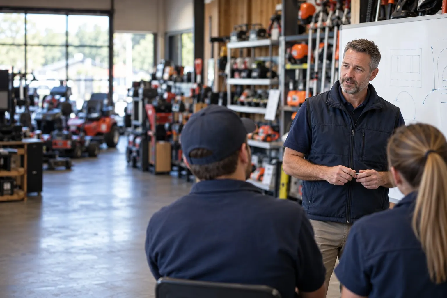 Planning a system change with the owner and managers